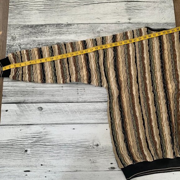 Vintage 90s Tundra 3D Knit Crewneck Grandpa Dad Sweater - Picture 12 of 12